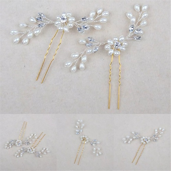 Fashion Hair Accessories Pearl Flower Hair Stick - Picture 6 of 8
